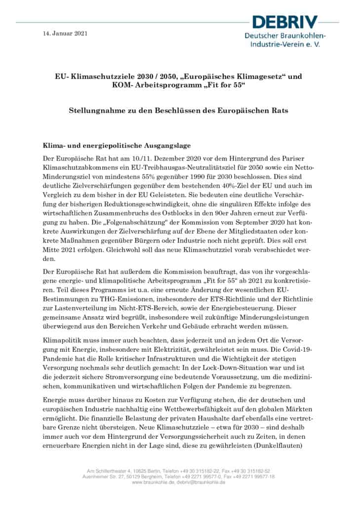 thumbnail of Stellungnahme DEBRIV zu EU-THG-Regelungen 14012021